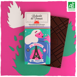 TABLETTE 80GR - LE CHOCOLAT DES FRANÇAIS - PERFECTO - NOIR FÈVES DE CACAO BIO