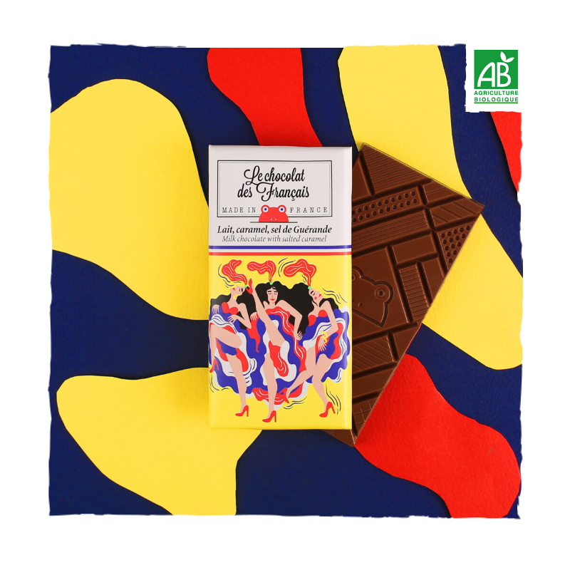 Tablettine 30gr - le chocolat des français - danseuses - lait caramel