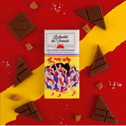 Tablettine 30gr - le chocolat des français - danseuses - lait caramel