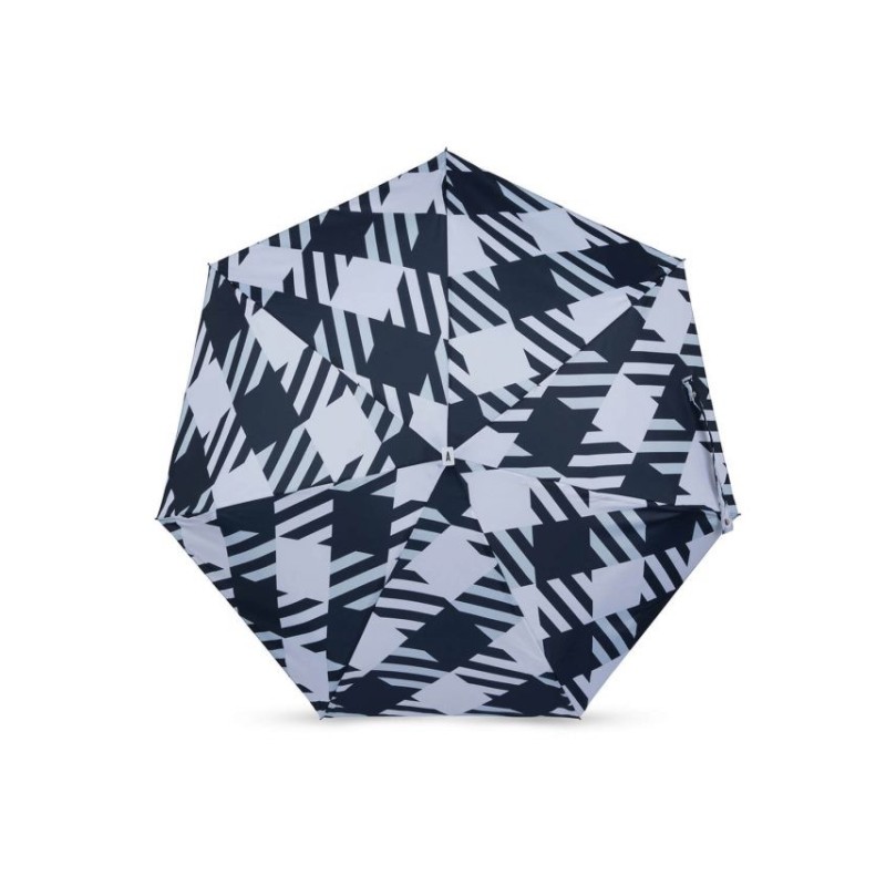 Parapluie mini - anatole - vichy check oversize - noir - smitharapluie