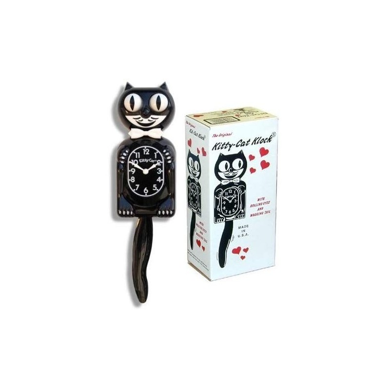 Horloge - mini kit cat clock - kitty cat noirorloge - mini kit cat clo