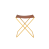 Tabouret pliant - broste - nola - metal cuir - harvest goldabouret pli