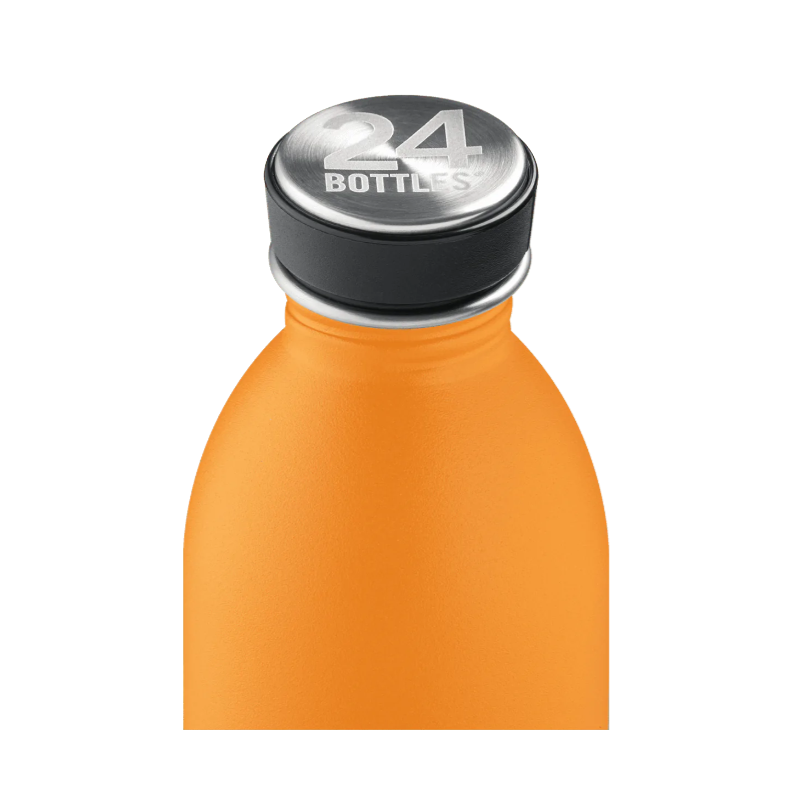 Bouteille inox 500 ml - 24bottles -urban bottle stone total orangeoute