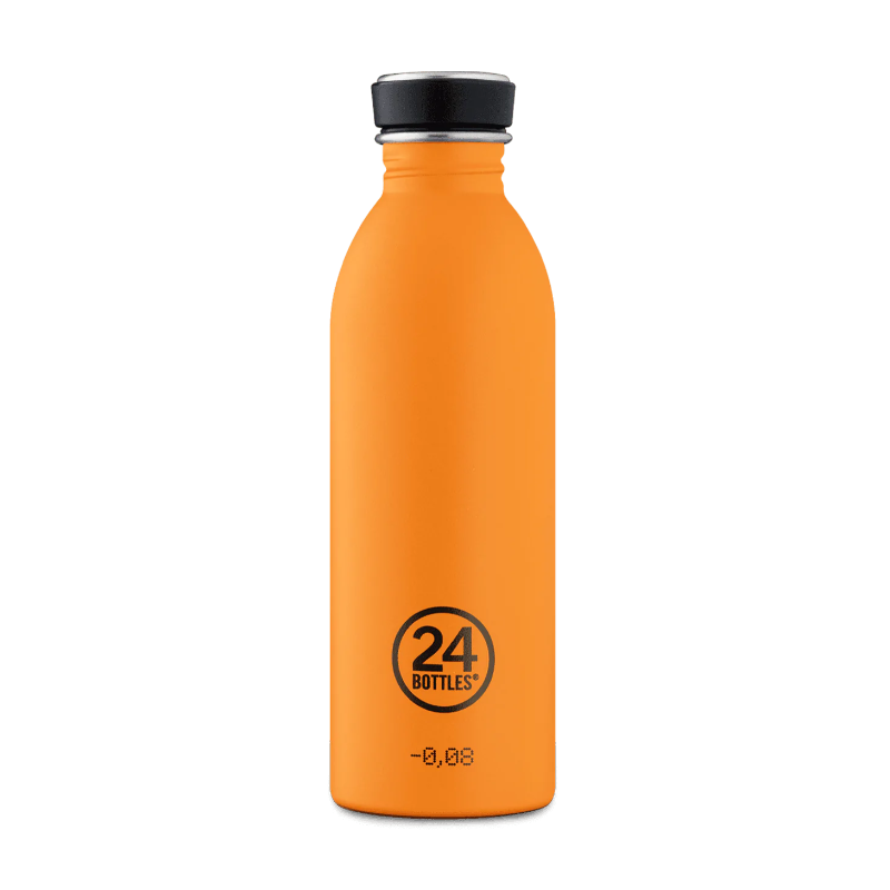 Bouteille inox 500 ml - 24bottles -urban bottle stone total orangeoute