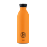 Bouteille inox 500 ml - 24bottles -urban bottle stone total orangeoute