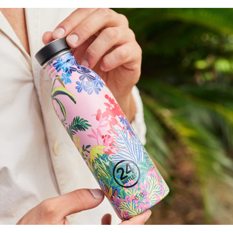 Bouteille inox 500 ml - 24bottles - urban bottle pink paradiseouteille