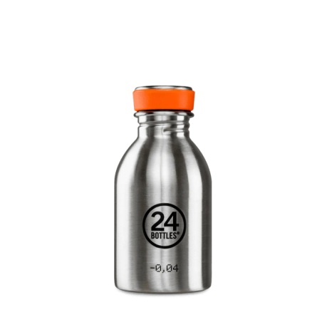 BOUTEILLE INOX 250 ML - 24BOTTLES - URBAN BOTTLE BRUSHED STEEL