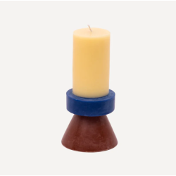 BOUGIE - YOD&CO - STACK CANDLE TALL B - BANANA-NAVY-CHOCOLATE