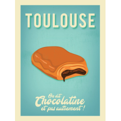 Affiche 30x40 - wim - toulouse chocolatineffiche 30x40 - wim - toulous
