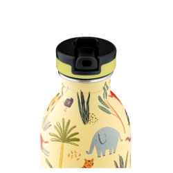 Bouteille inox 250 ml - 24bottles - kids bottle jungle friendsouteille