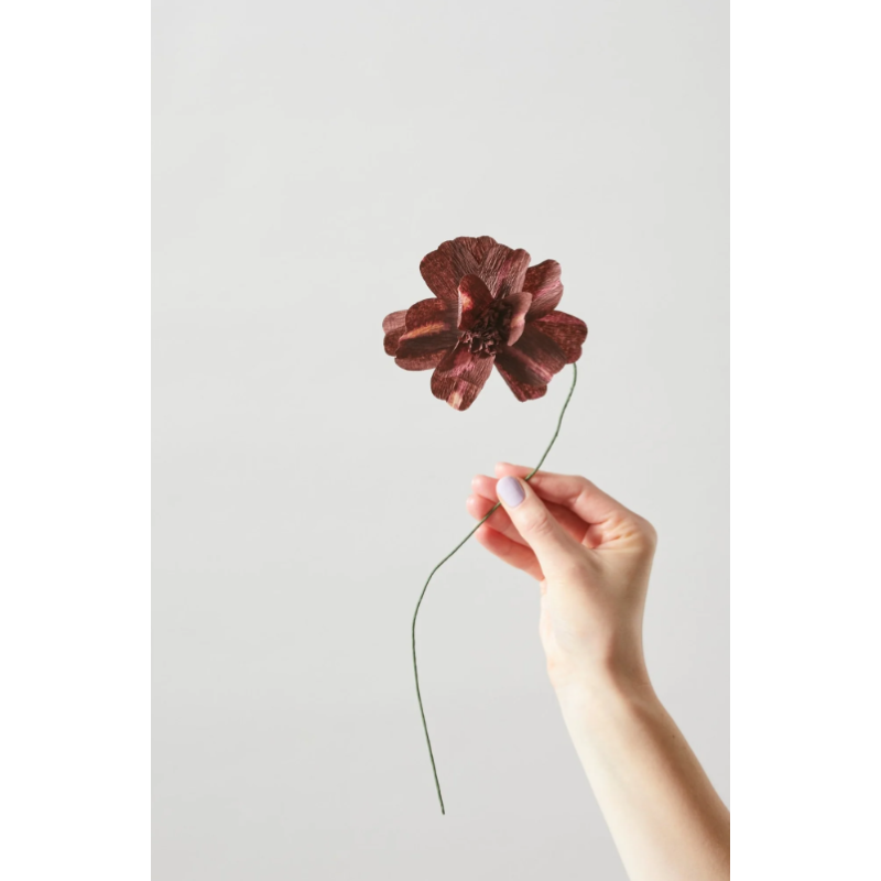 Fleur en papier - s.a - daisy bordeauxleur en papier - s.a - daisy bor