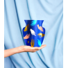 Mini couvre vase papier - octaevo - hamsa blueini couvre vase papier -