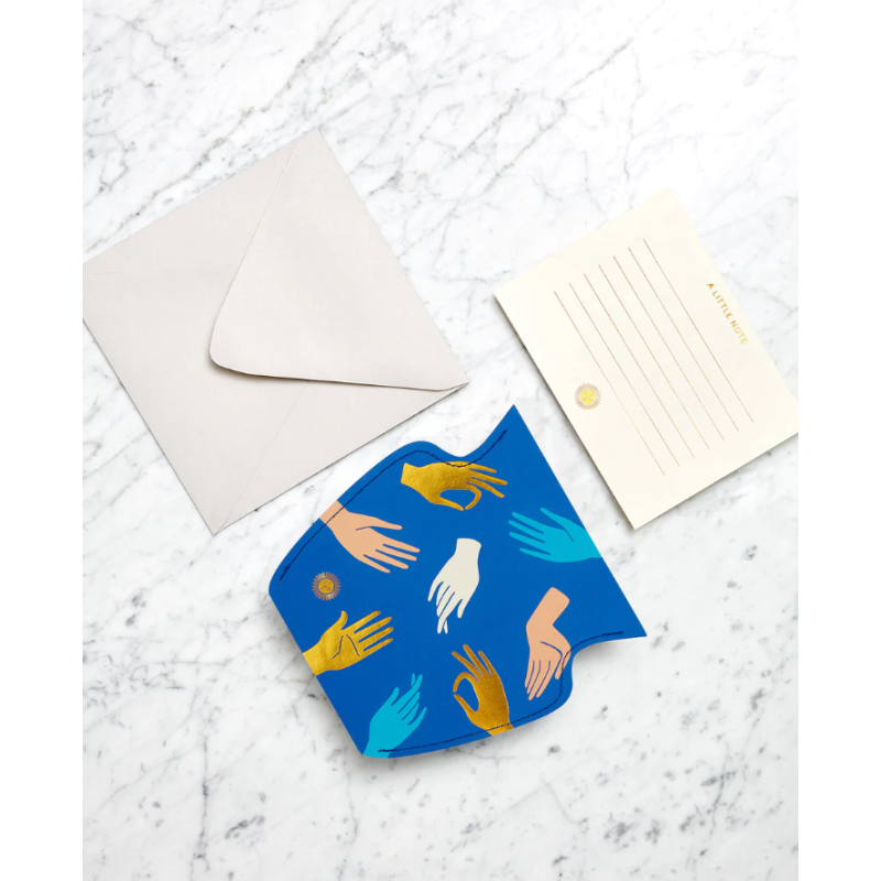 Mini couvre vase papier - octaevo - hamsa blueini couvre vase papier -