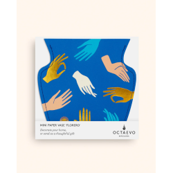 Mini couvre vase papier - octaevo - hamsa blueini couvre vase papier -