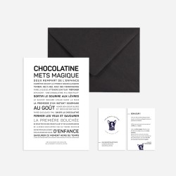 Carte postale - les mots - chocolatine