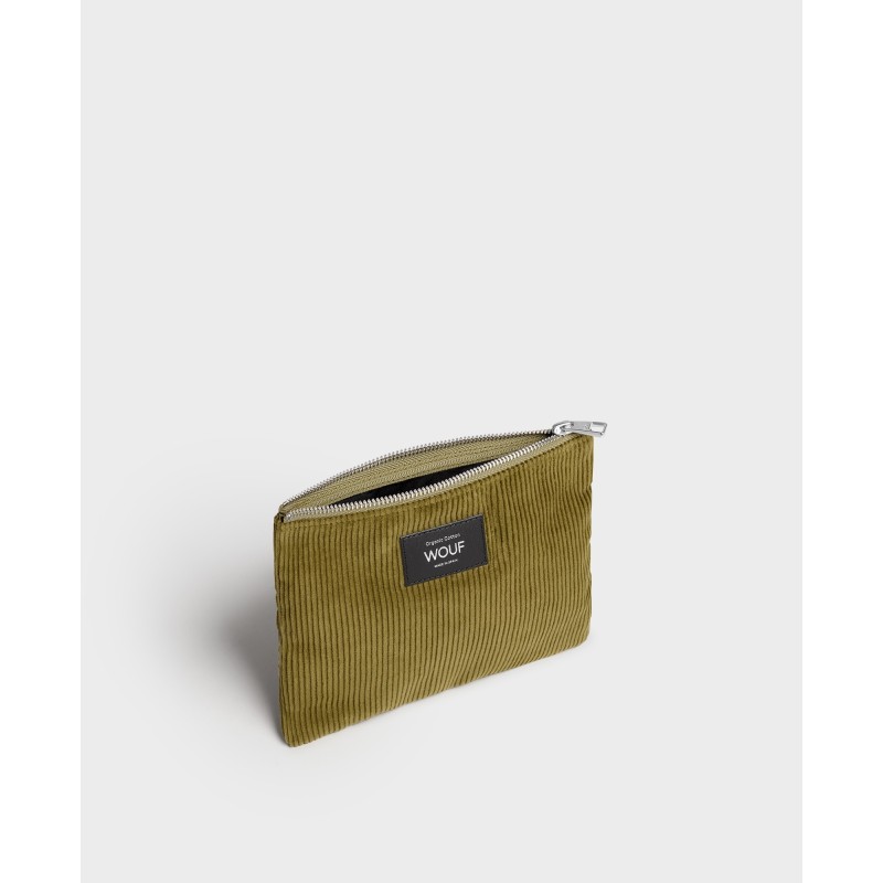 Pochette - wouf - pouch - olive