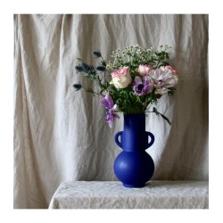 Vase céramique - o - Titi bleu D15 H27cm