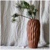 Vase céramique - O - Vague terracotta D16,7  H34,5cm