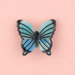 Barrette - coucou suzette - papillon bleu