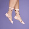 Chaussettes transparentes - coucou suzette - coccinelle