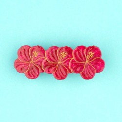 Barrette - coucou suzette - hibiscus