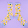 Chaussettes transparentes - coucou suzette - citron