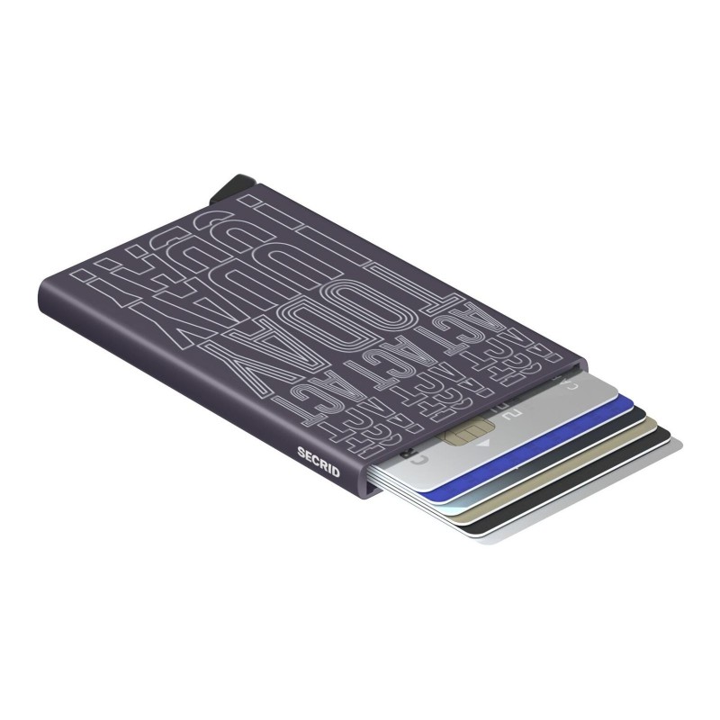 Porte-cartes - secrid - cardprotector Laser Act Today dark purple