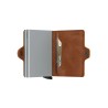 Porte-cartes - secrid - twinwallet vintage cognac silver