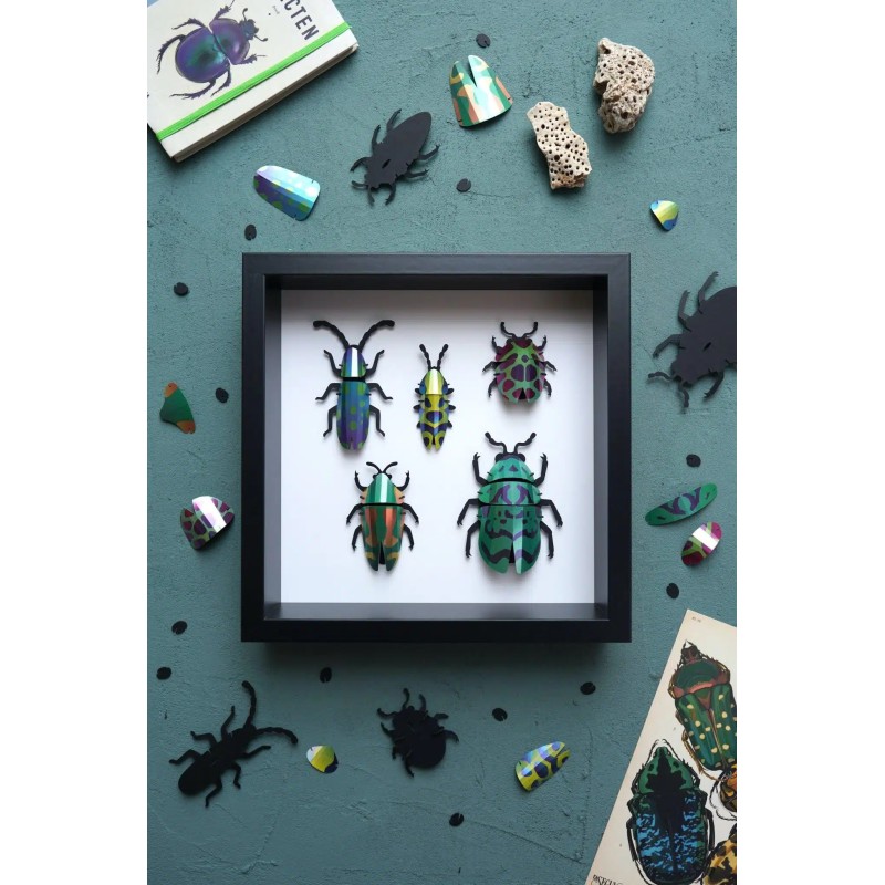 Puzzle 3d - assembli - beetle collection de 5