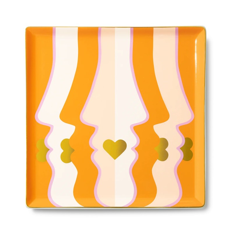 Vide-poche - octaevo - tray beso orange pink gold