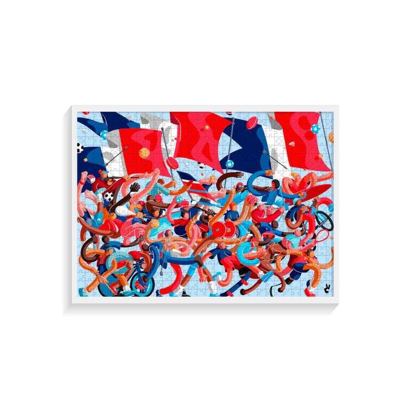 Puzzle 1000 pieces - piece & love - Jeux Olympiques 2024