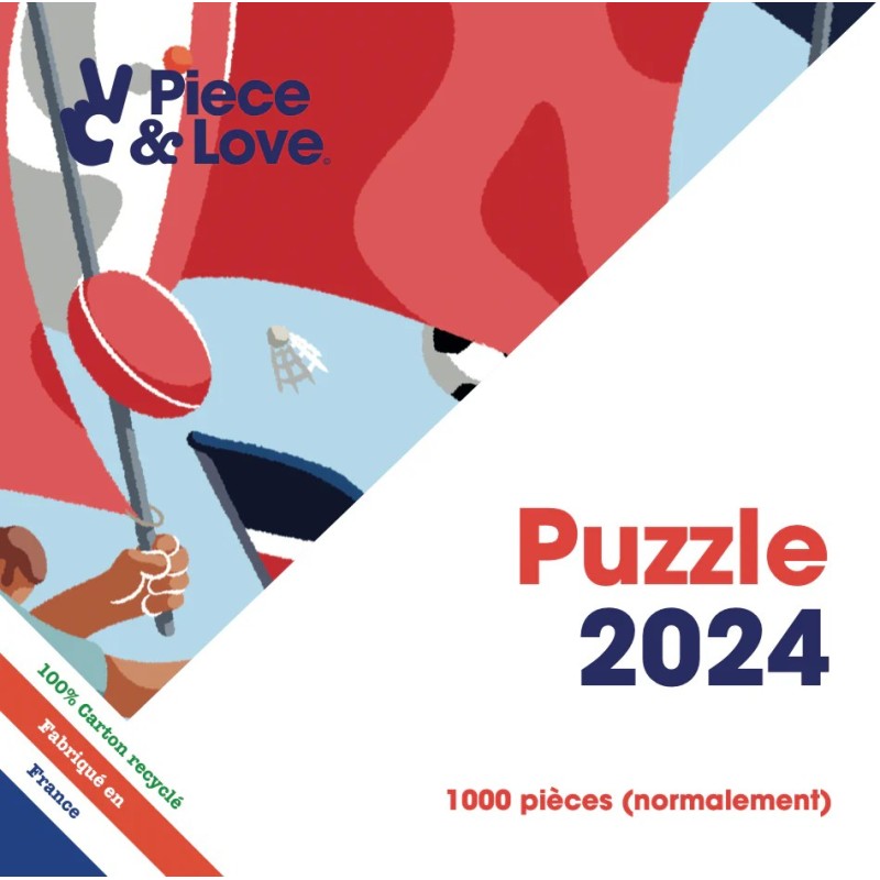 Puzzle 1000 pieces - piece & love - Jeux Olympiques 2024