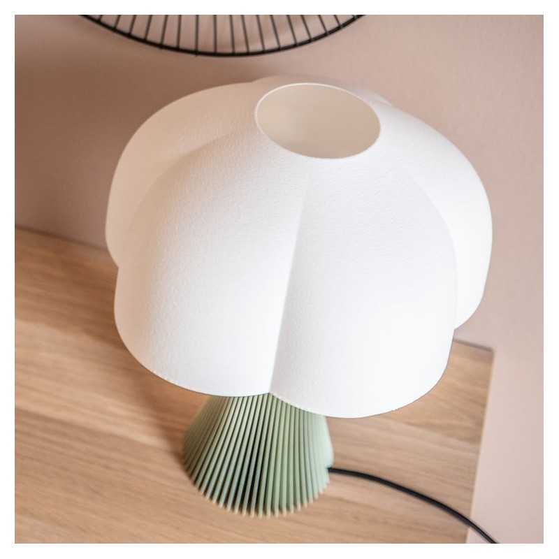 Lampe - filament - arborescence - vert pastel 28cm