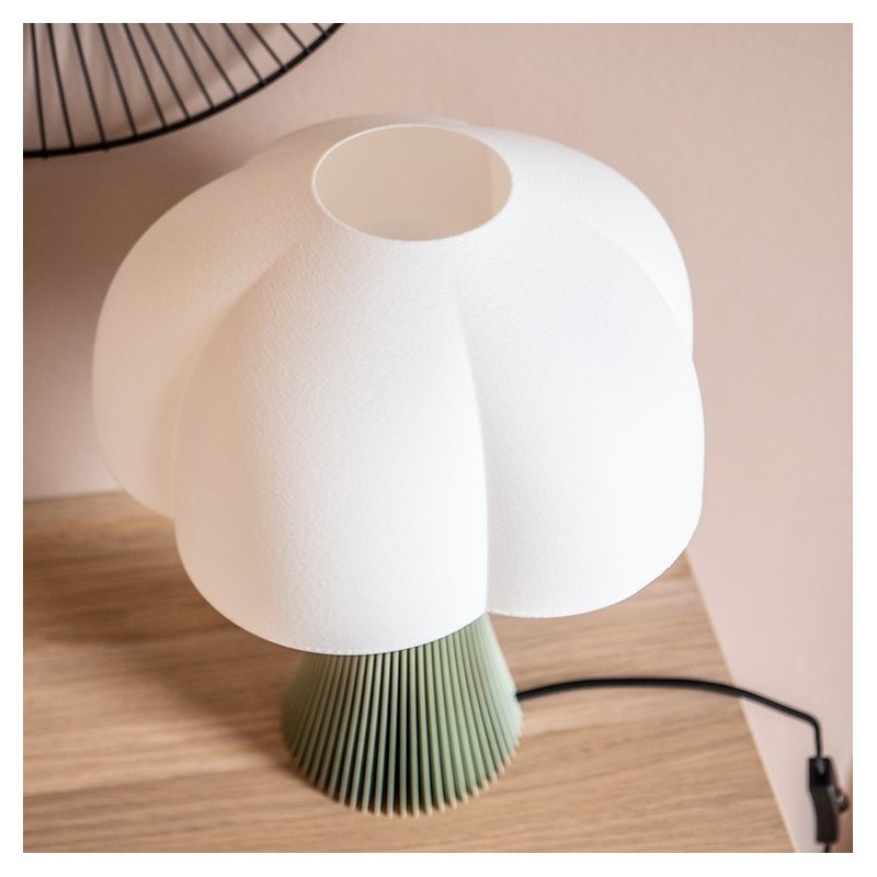 Lampe - filament - arborescence - vert pastel 28cm