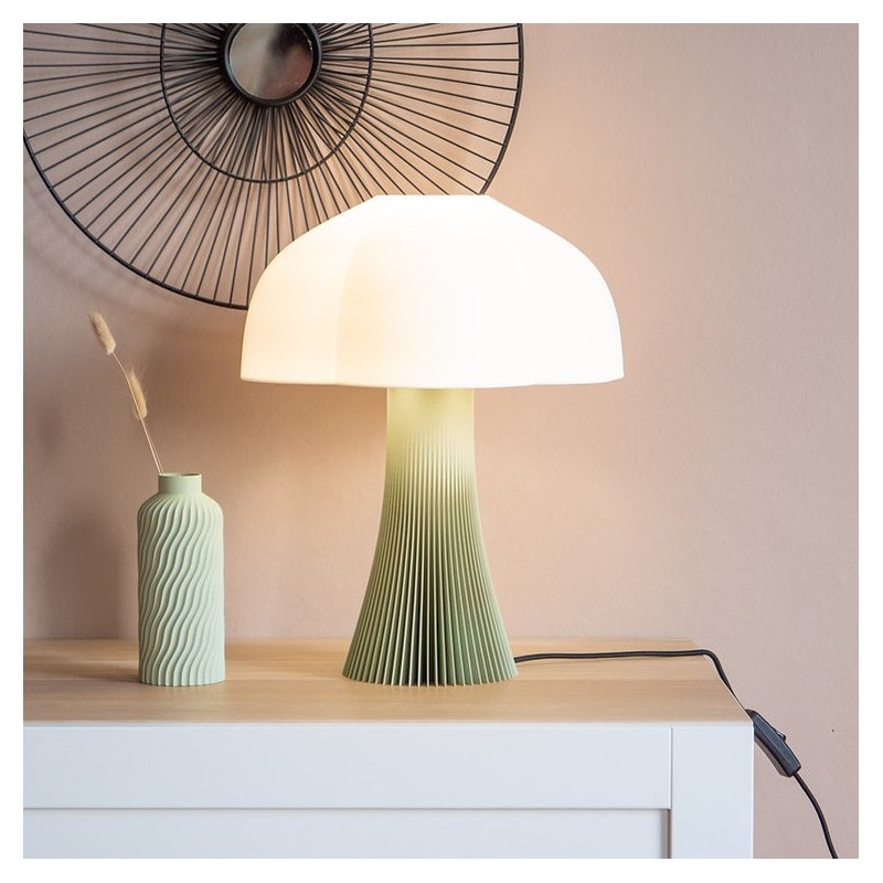 Lampe - filament - arborescence - vert pastel 28cm