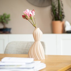 Vase - filament - Aurora - wood - 25 cm