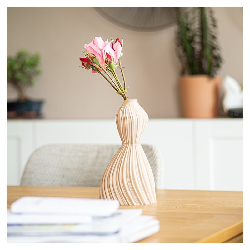 Vase - filament - Aurora - wood - 25 cm