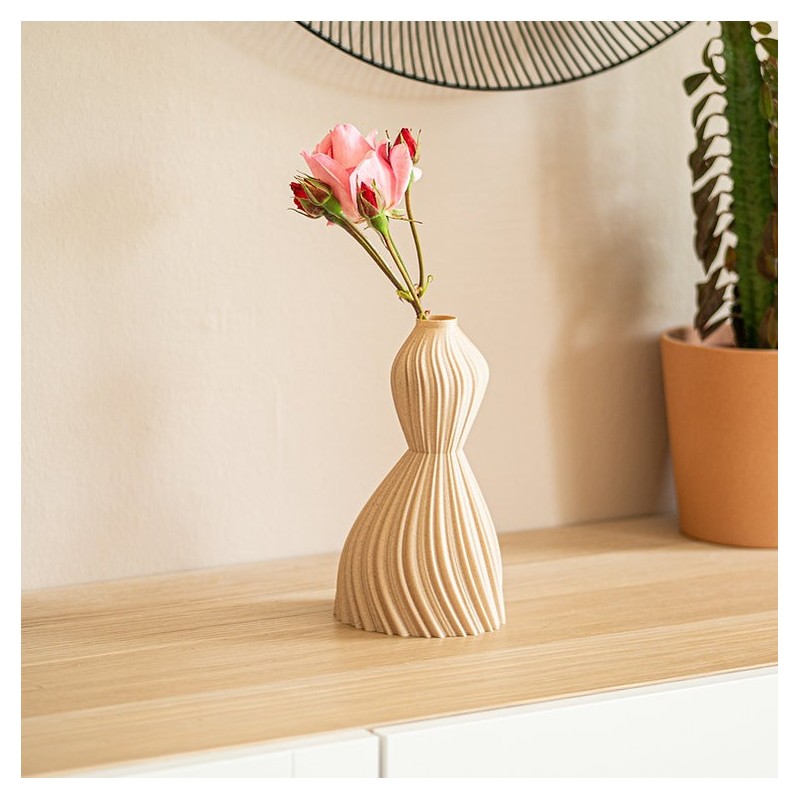 Vase - filament - Aurora - wood - 25 cm