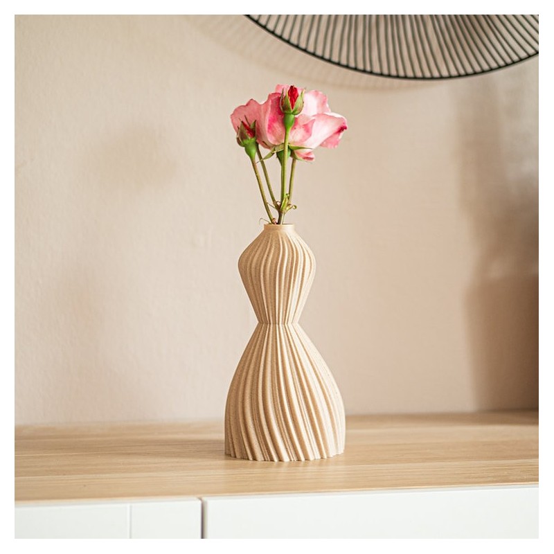 Vase - filament - Aurora - wood - 25 cm