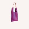 sac - sticky sis club - Market bag - knitted stripes - positano purple sunset lilac