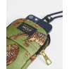 Sacoche portable - wouf - phone bag - olive leopard