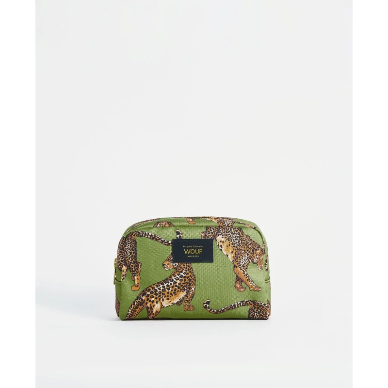 Trousse de toilette - wouf - toiletry bag - Olive Leopard