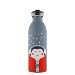 Bouteille inox 500 ml - 24bottles - kids bottle happy penguin