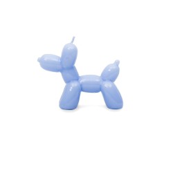 bougie chien ballon - helio - bleu