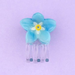 Mini pince à cheveux - coucou suzette - myosotis