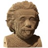 Puzzle sculpture 3d carton - cartonic - albert einstein