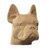 Puzzle sculpture 3d carton - cartonic - bulldog