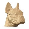 Puzzle sculpture 3d carton - cartonic - bulldog