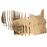 Puzzle sculpture 3d carton - cartonic - bulldog