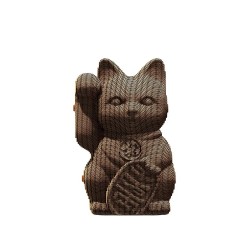 Puzzle sculpture 3d carton - cartonic - lucky cat